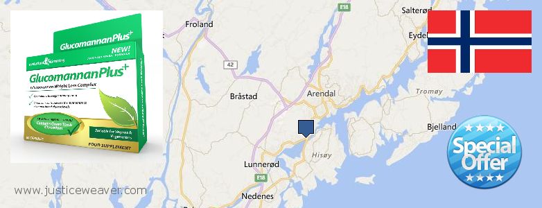 Jälleenmyyjät Glucomannan Plus verkossa Arendal, Norway