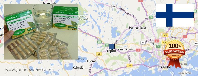 Var kan man köpa Glucomannan Plus nätet Espoo, Finland